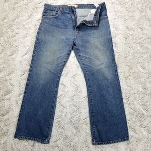 Levis 517 Jeans Mens 38x30 Blue Boot Cut Dark Wash American Denim